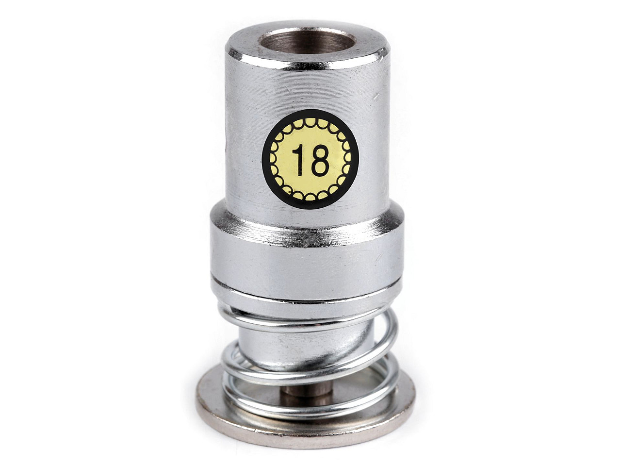 Aufsatz zum beziehen von knöpfen der größen 16", 18", 20", 24", 26", 28", 32", 36", 40", 44" - Nickel (1 Set)