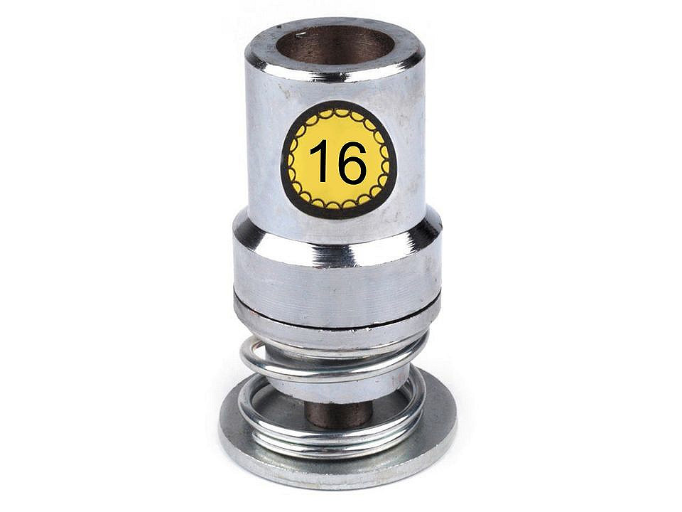 Aufsatz zum beziehen von knöpfen der größen 16", 18", 20", 24", 26", 28", 32", 36", 40", 44" - Nickel (1 Set)