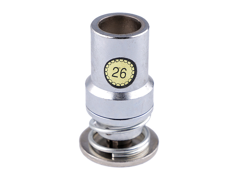 Aufsatz zum beziehen von knöpfen der größen 16", 18", 20", 24", 26", 28", 32", 36", 40", 44" - Nickel (1 Set)