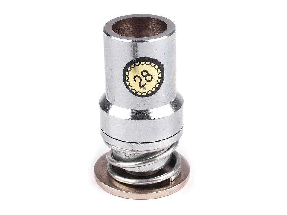 Aufsatz zum beziehen von knöpfen der größen 16", 18", 20", 24", 26", 28", 32", 36", 40", 44" - Nickel (1 Set)