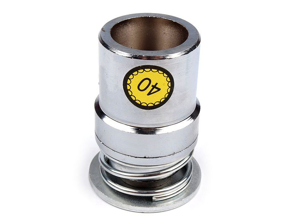 Aufsatz zum beziehen von knöpfen der größen 16", 18", 20", 24", 26", 28", 32", 36", 40", 44" - Nickel (1 Set)