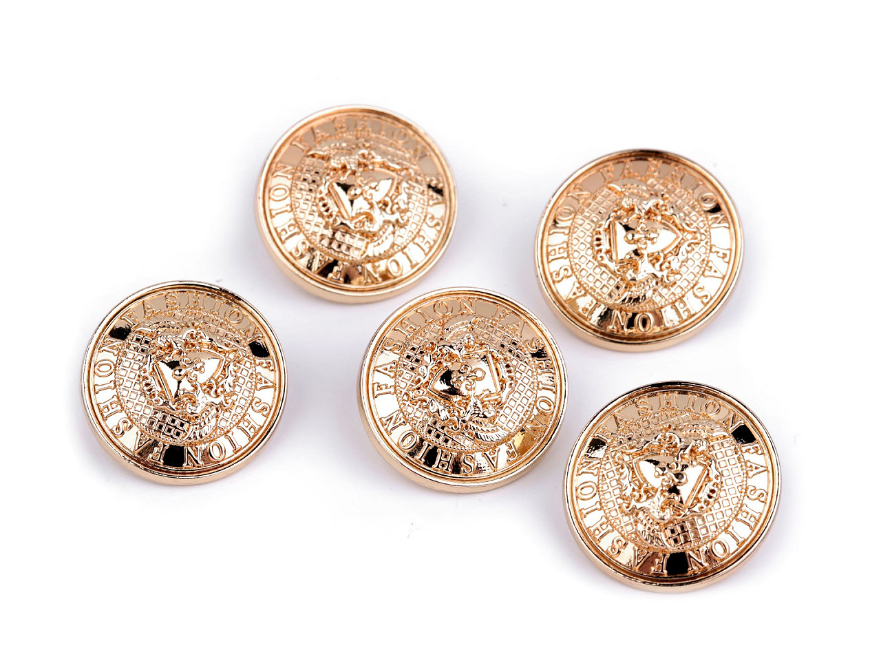 Metallknopf, größe 32"; 40" - Nickel (5 Stücke)