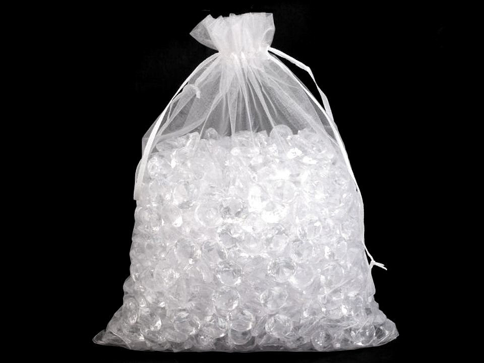 Organzasäckchen  22x29 cm - Silber (50 Stücke)