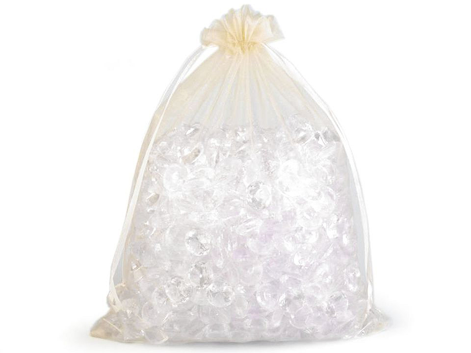 Organzasäckchen  22x29 cm - Silber (50 Stücke)