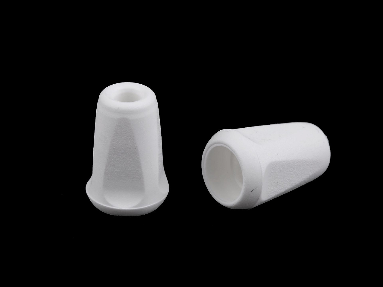 Endstücke 12x17mm kantig - Schwarz (50 Stücke)