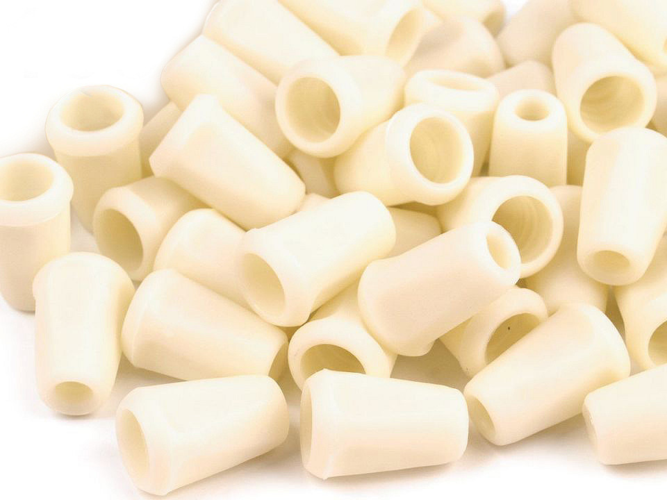 Endstücke 12x17mm kantig - Schwarz (50 Stücke)