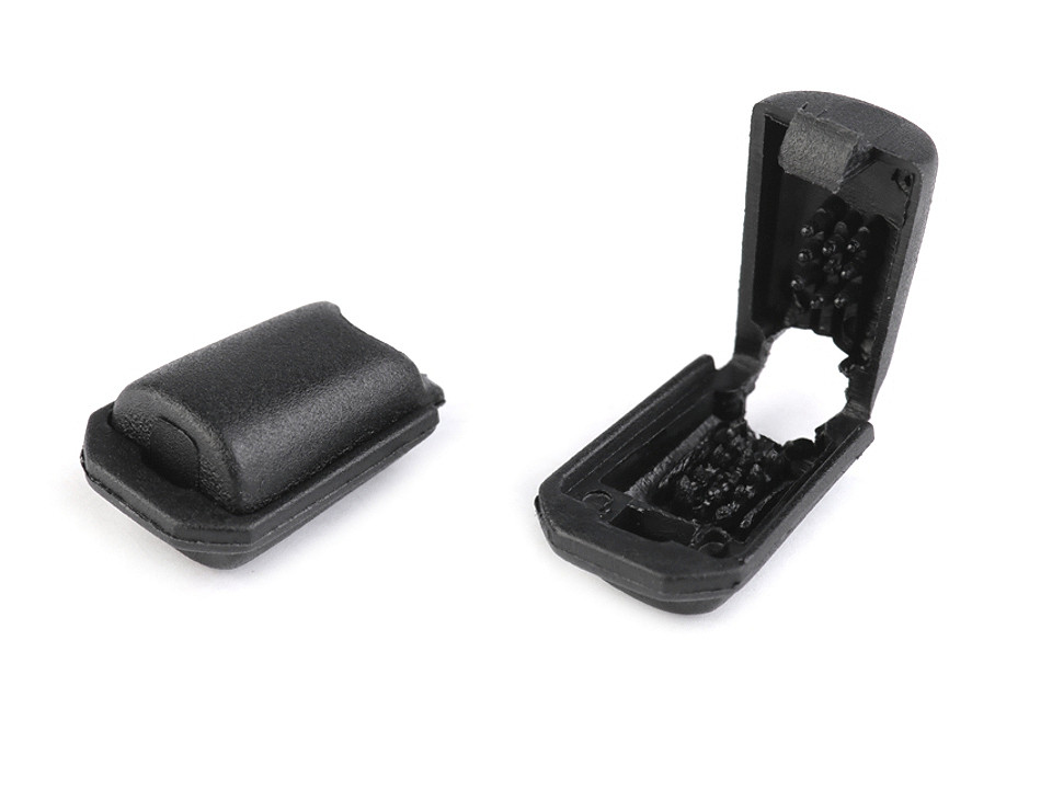 Endkappe kunststoff 11x16 mm zum eindrücken - Schwarz (500 Stücke)