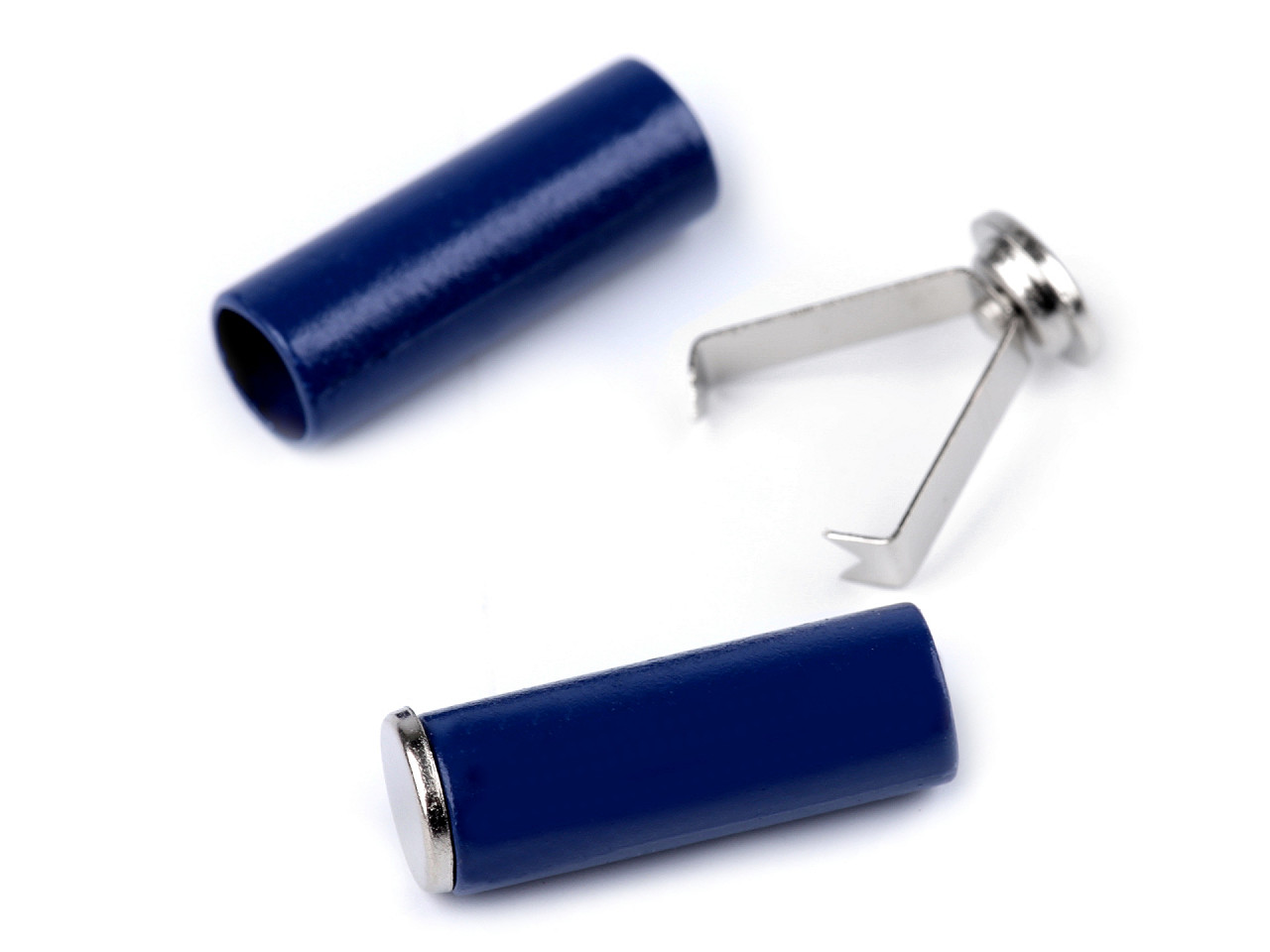 Kordel endstück zweiteilig ø5 mm - Dunkelblau (200 Stücke)