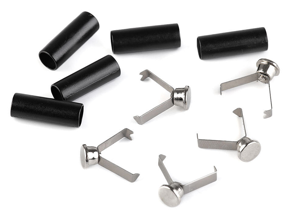 Kordel endstück zweiteilig ø5 mm - Dunkelblau (200 Stücke)