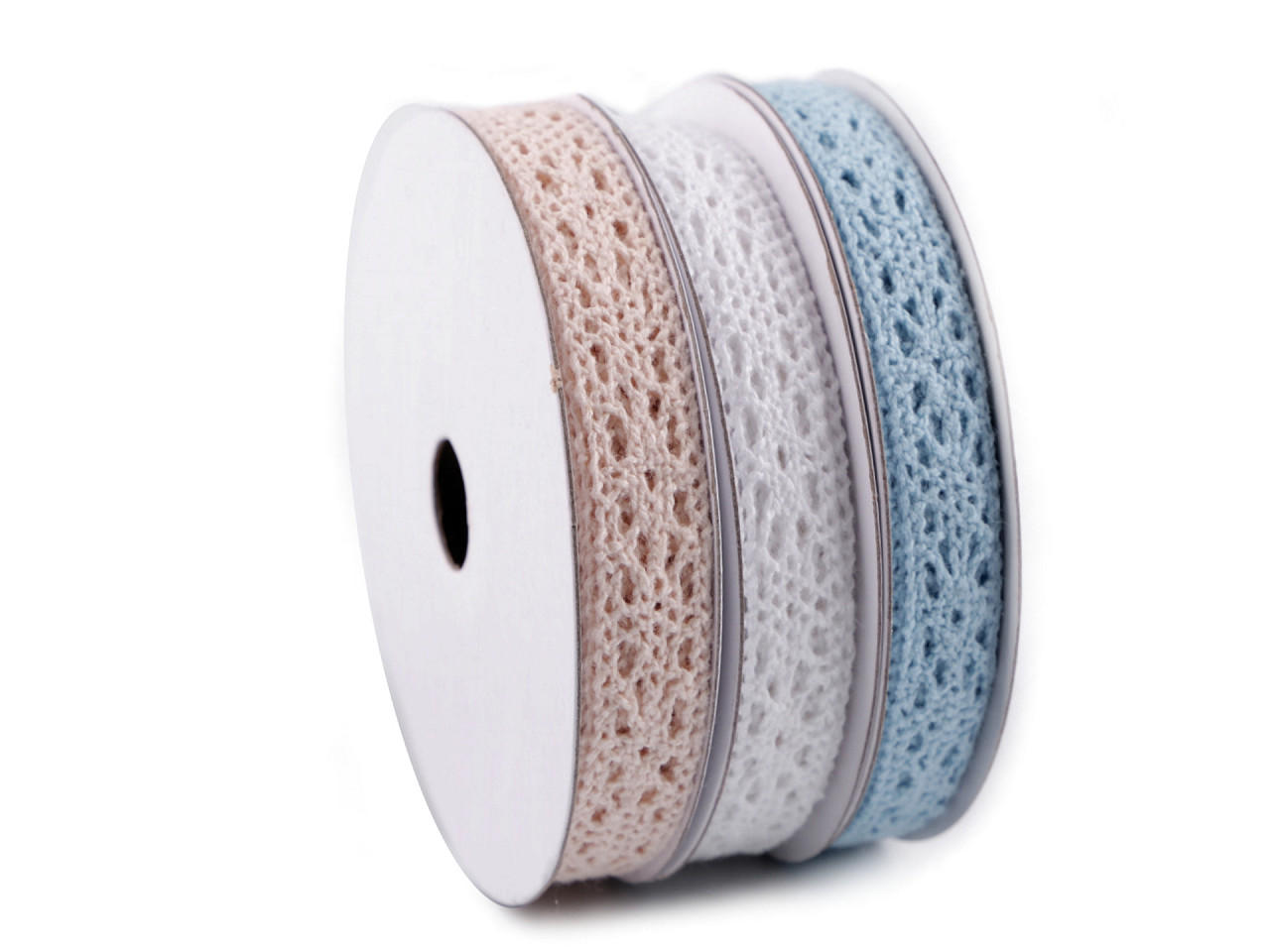 Baumwollspitze mix breite 13 mm - Mix nr. 4 (3 Stücke)