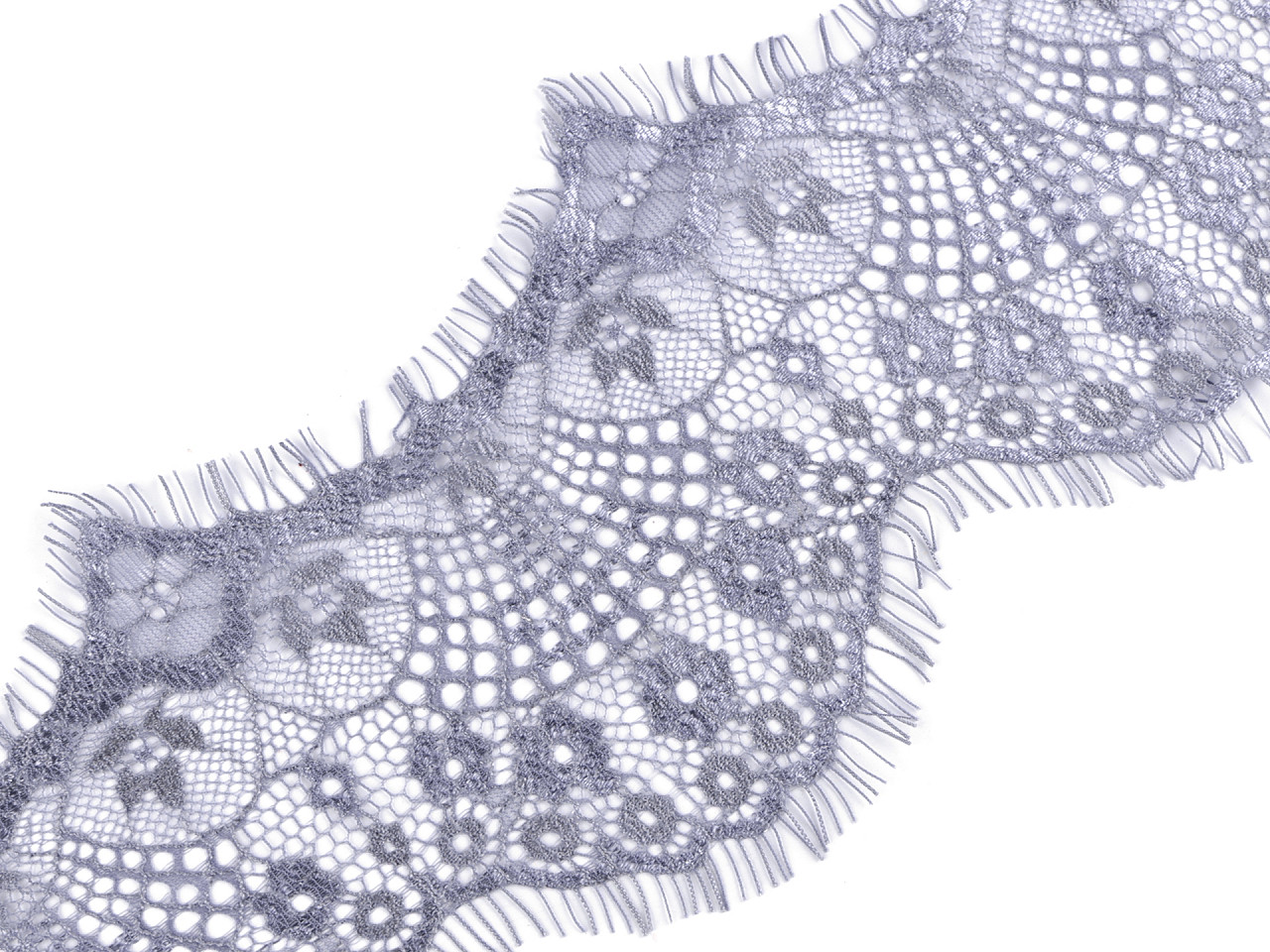 Französische spitze breite 12 cm - Grau (30 Meter)