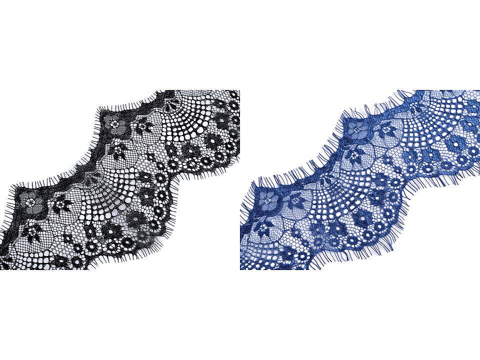 Französische spitze breite 12 cm - Grau (30 Meter)