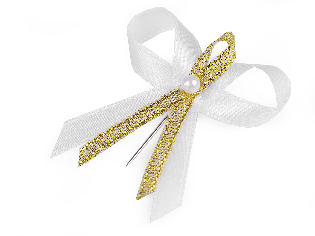 Hochzeitsschleifen/gebinde aus satin, breite 35 mm - Beige aloe (100 Stücke)