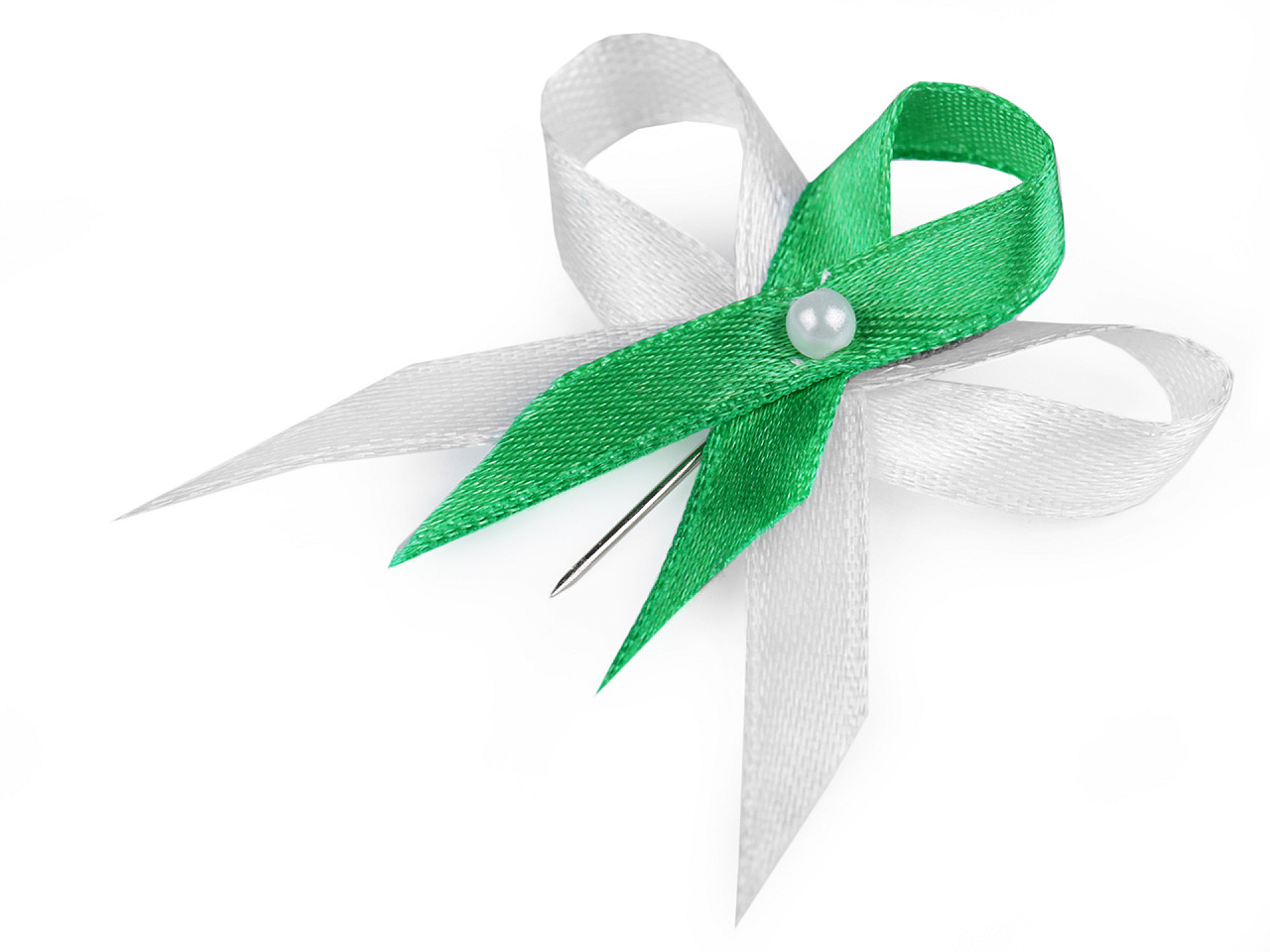 Hochzeitsschleifen/gebinde aus satin, breite 35 mm - Beige aloe (100 Stücke)