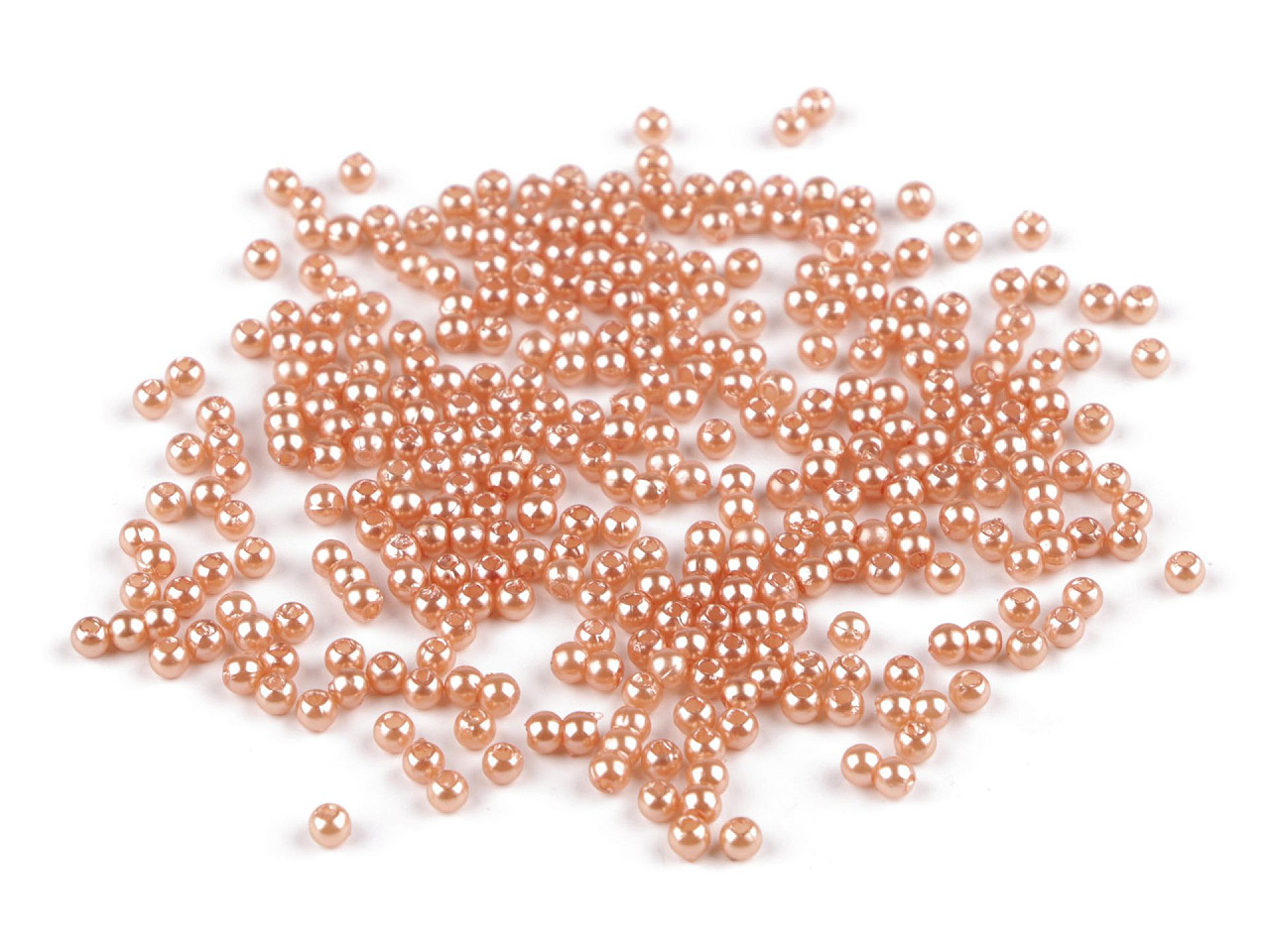 Wachsperlen aus konststoff glance / perlen ø3 mm - Mint (500 Gramm)