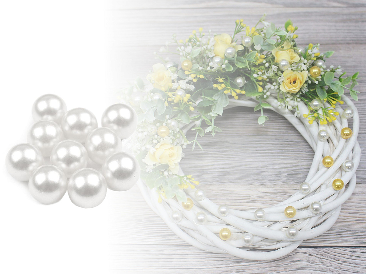 Dekokügelchen / dekoperlen ø10 mm - Hellgrün (30 Stücke)