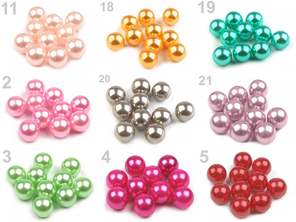 Dekokügelchen / dekoperlen ø10 mm - Hellgrün (30 Stücke)