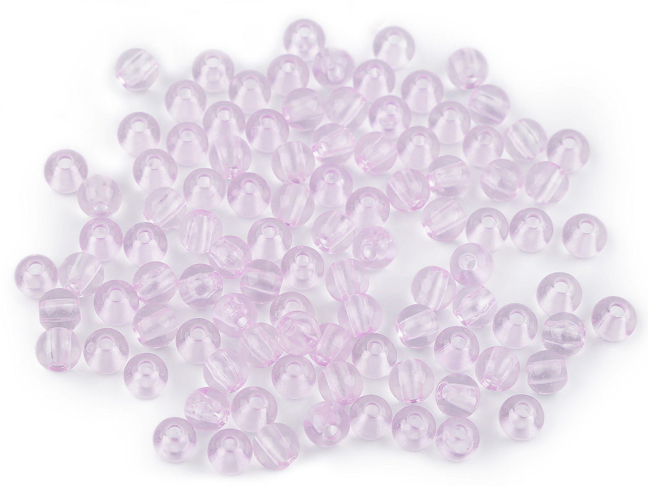 Acrylperlen transparent ø6 mm - Kobaltblau (20 Gramm)