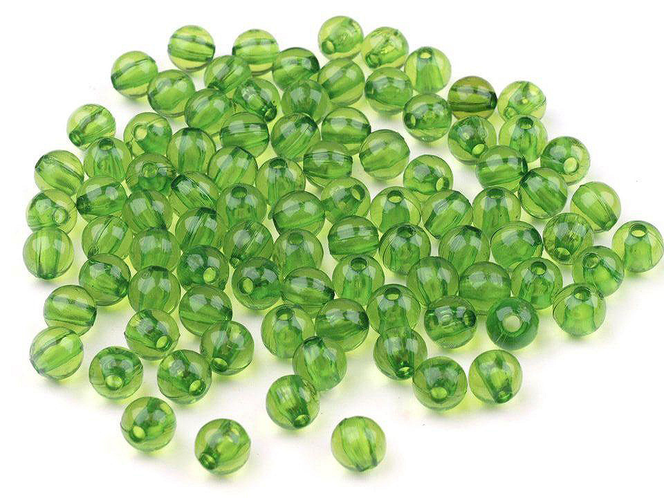 Acrylperlen transparent ø6 mm - Kobaltblau (20 Gramm)