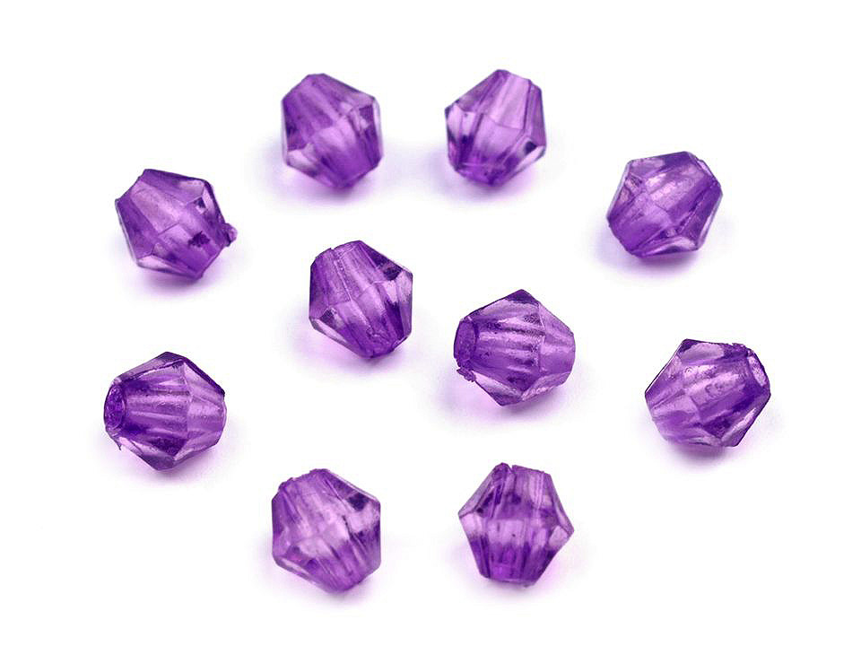 Acrylperlen dopppelkegel / bicone  4x4 mm - Pink (20 Gramm)