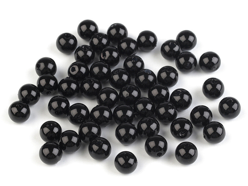 Wachsperlen aus kunststoff glance  ø8 mm - Perlmutt (500 Gramm)