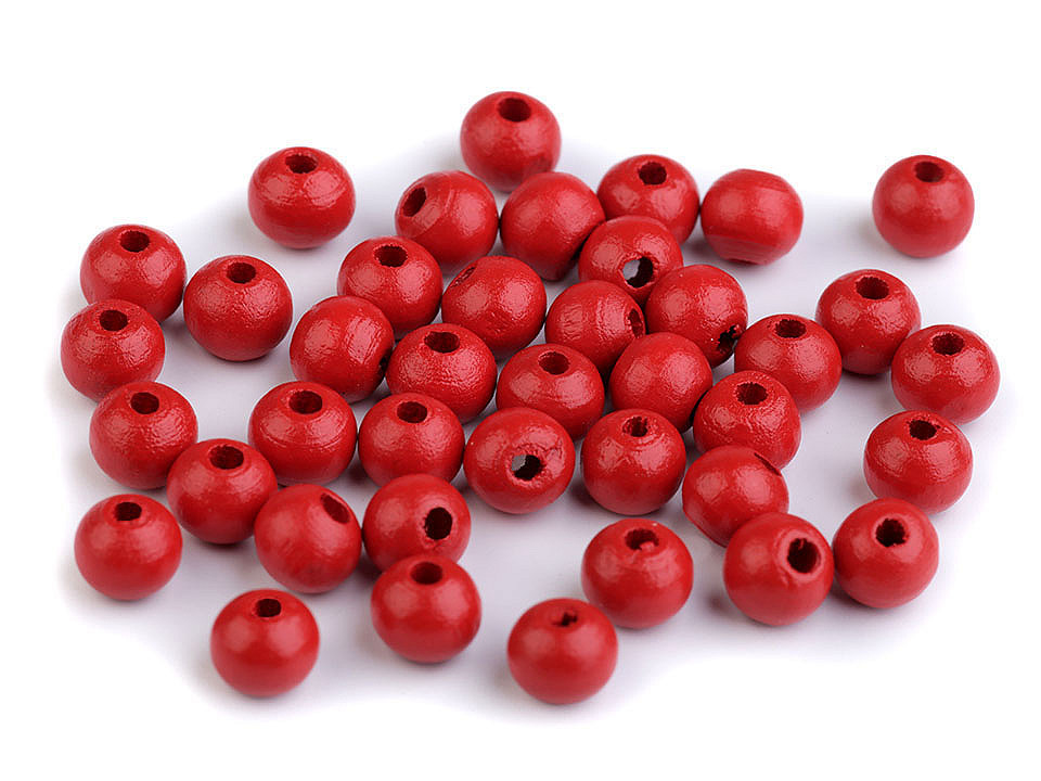 Holzperlen ø8 mm - Lila violett (500 Gramm)