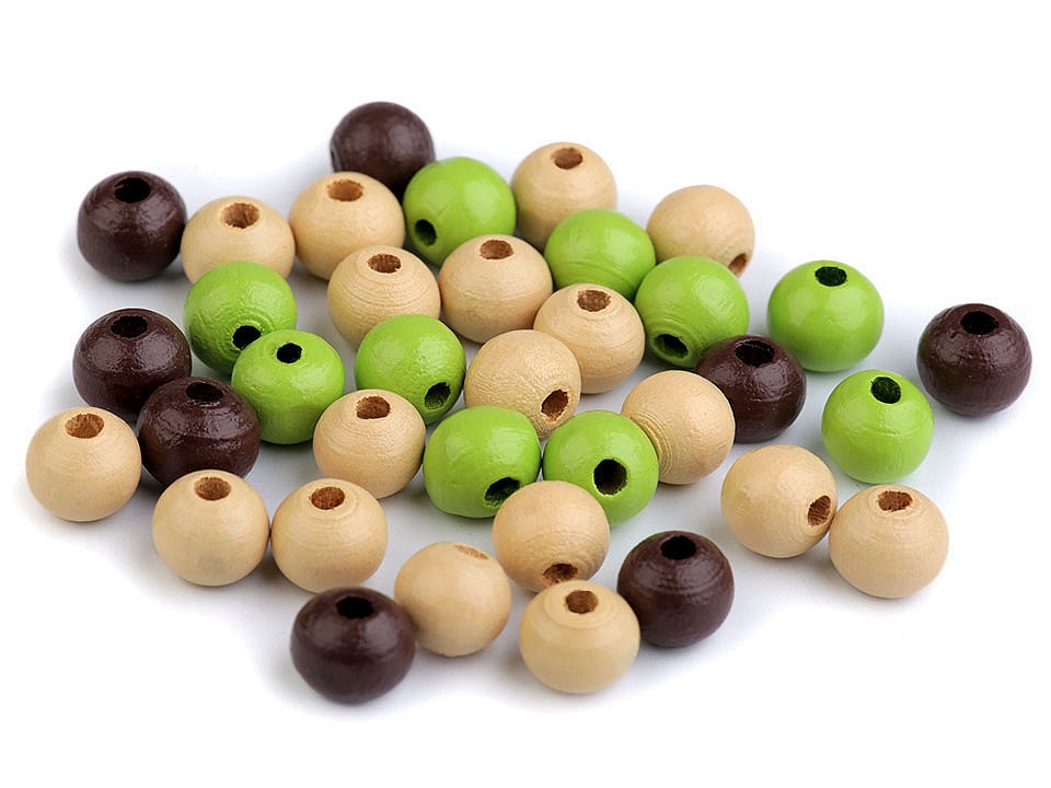 Holzperlen ø8 mm - Lila violett (500 Gramm)