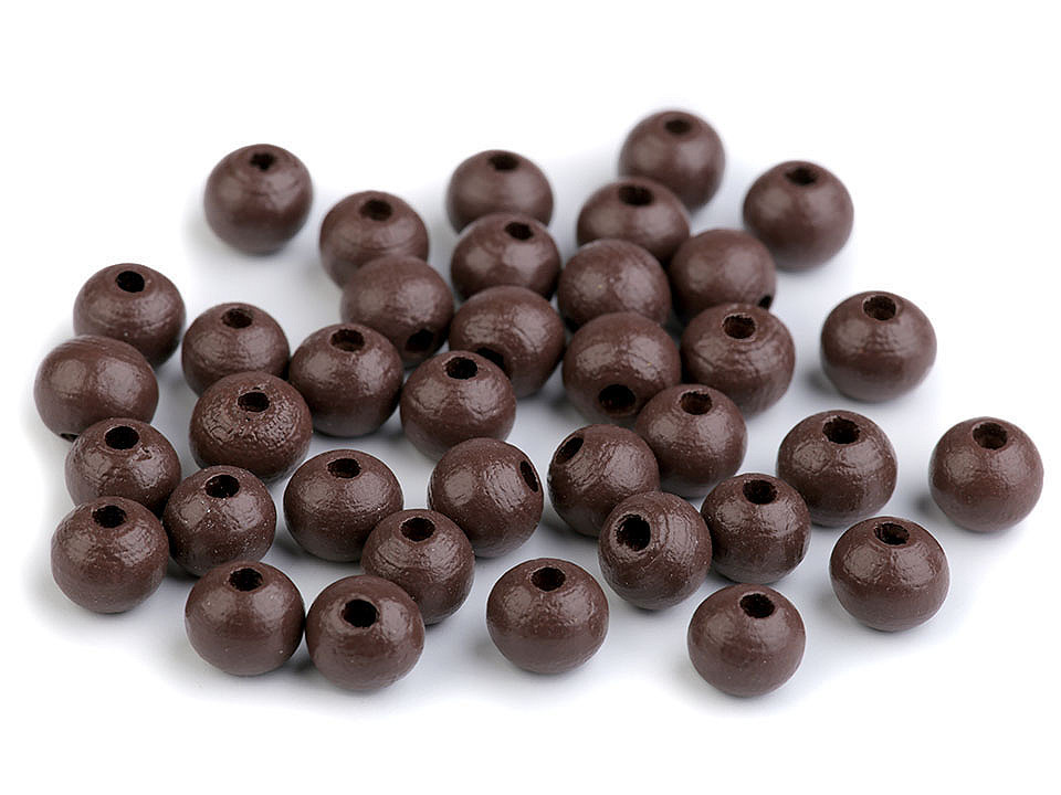 Holzperlen ø8 mm - Lila violett (500 Gramm)