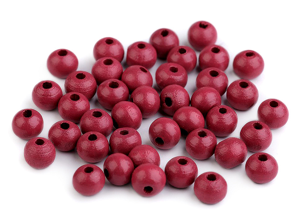 Holzperlen ø8 mm - Lila violett (500 Gramm)