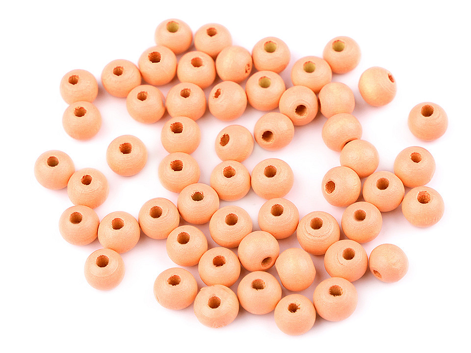 Holzperlen ø8 mm - Lila violett (500 Gramm)