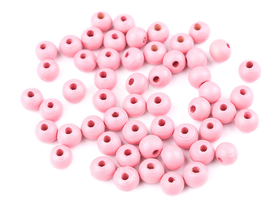 Holzperlen ø8 mm - Lila violett (500 Gramm)