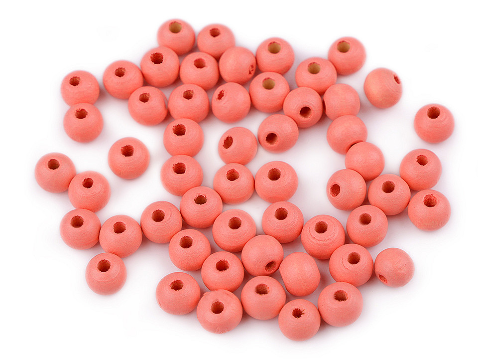 Holzperlen ø8 mm - Lila violett (500 Gramm)