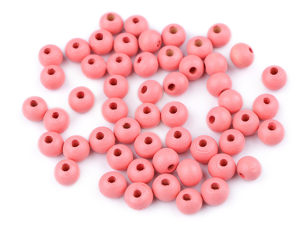 Holzperlen ø8 mm - Lila violett (500 Gramm)