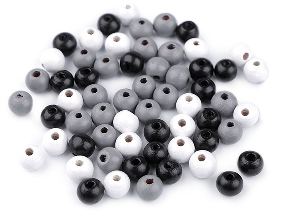 Holzperlen ø8 mm - Lila violett (500 Gramm)