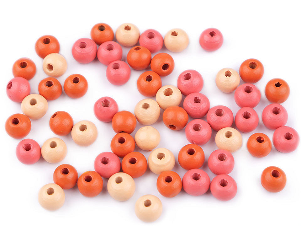 Holzperlen ø8 mm - Lila violett (500 Gramm)