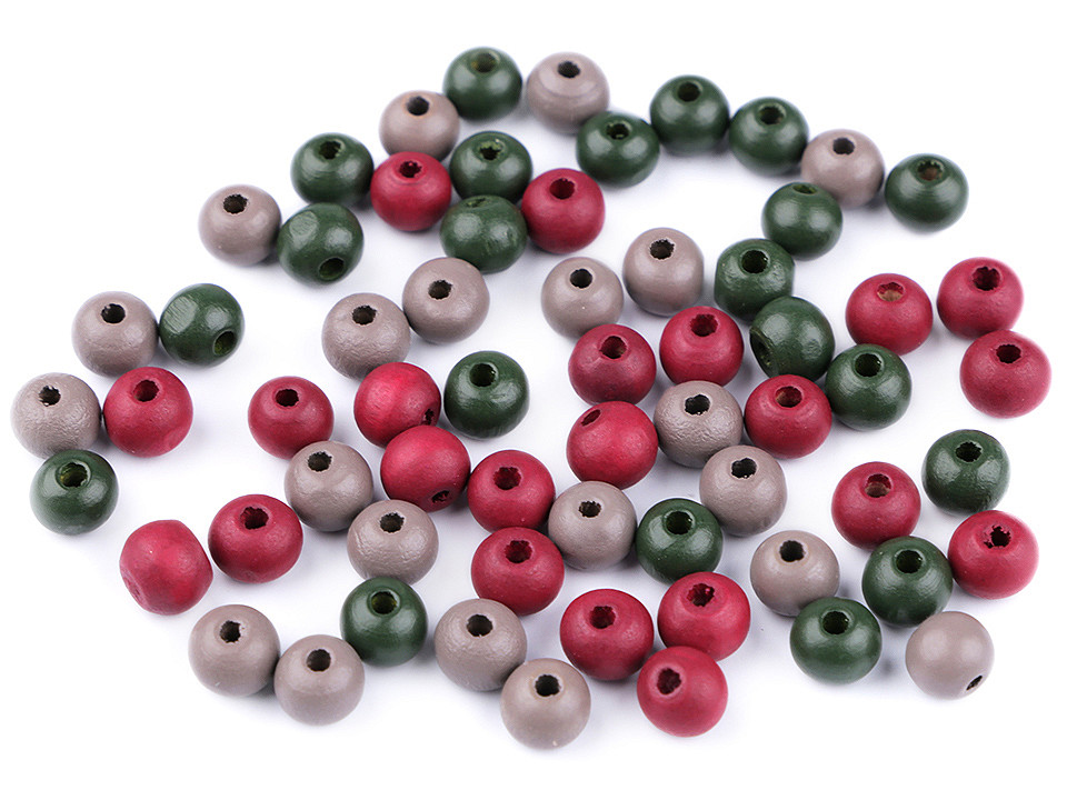 Holzperlen ø8 mm - Lila violett (500 Gramm)