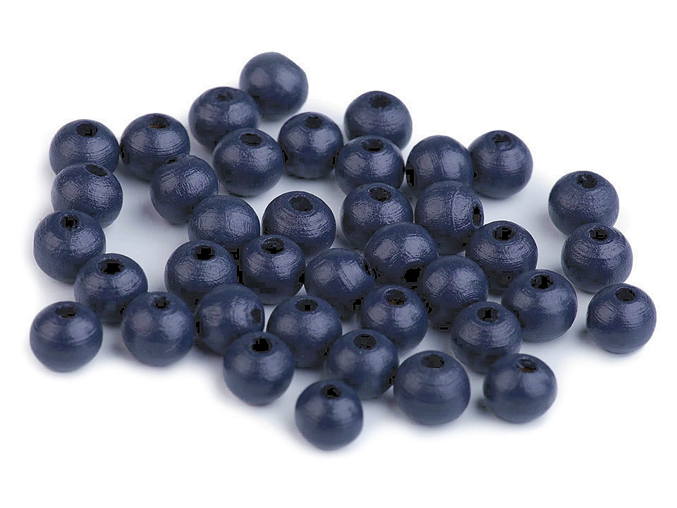 Holzperlen ø8 mm - Lila violett (500 Gramm)