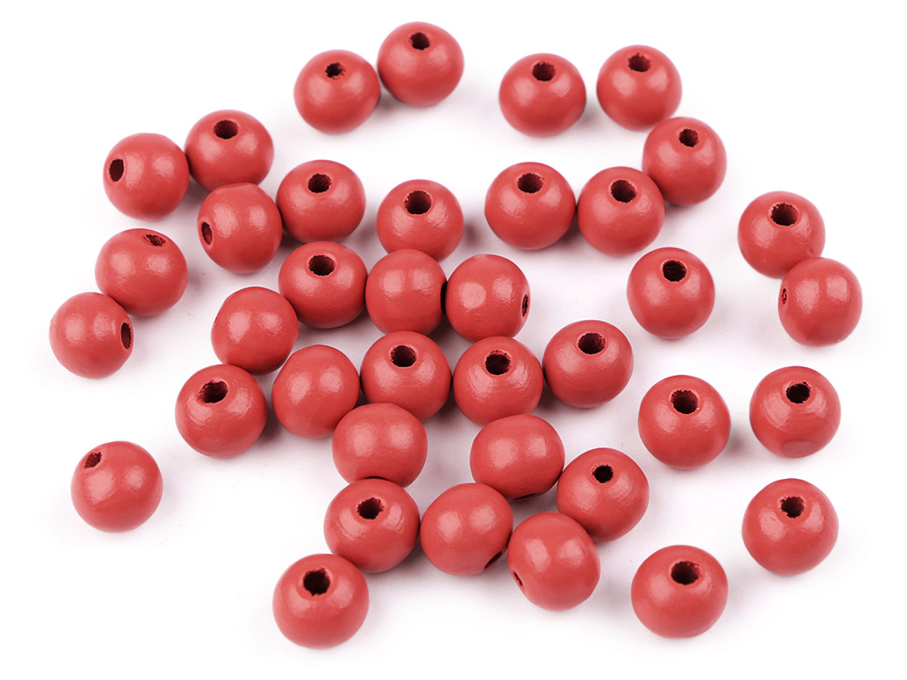 Holzperlen ø8 mm - Lila violett (500 Gramm)