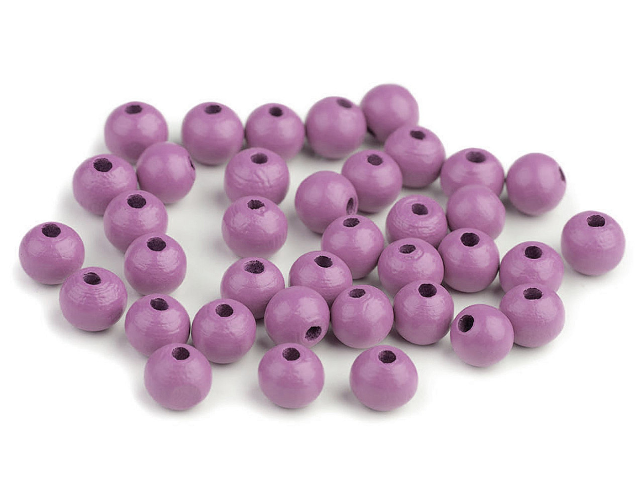 Holzperlen ø8 mm - Lila violett (500 Gramm)