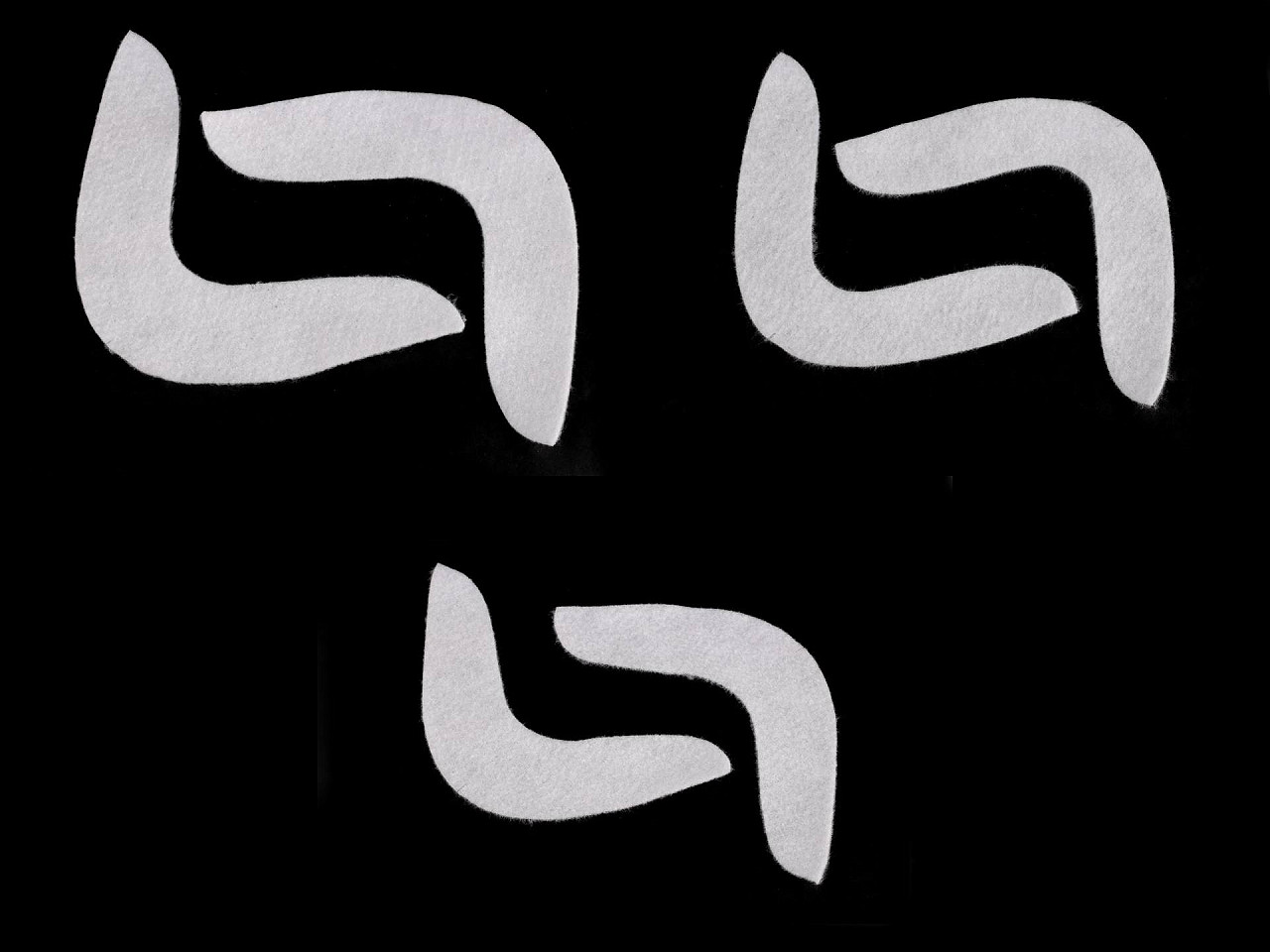 Ärmelkopf s, m, l - Weiß (5 Paare)