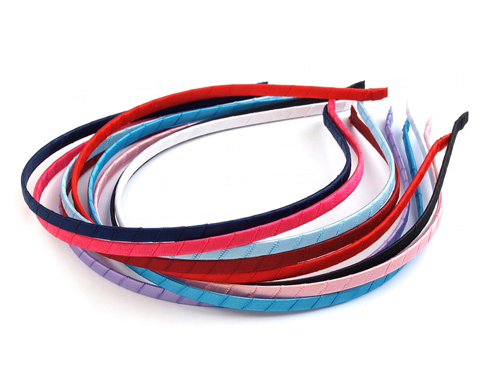 Satin haarreif - Silber (50 Stücke)