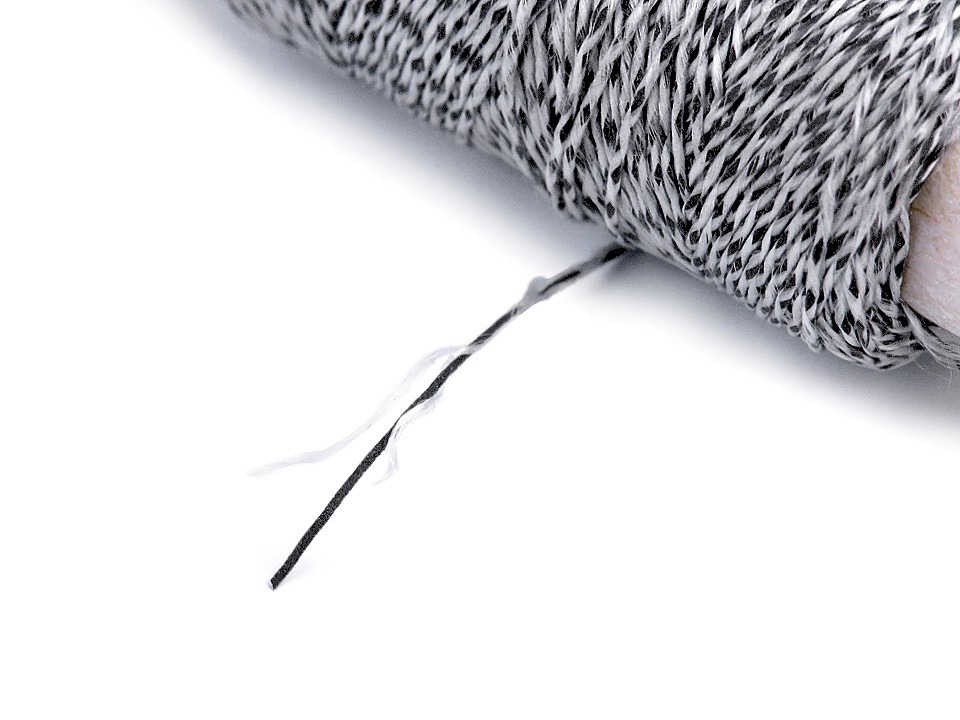 Beilaufgarne fest, reflektierend, 50 m - Grau-weiß (10 Stücke)