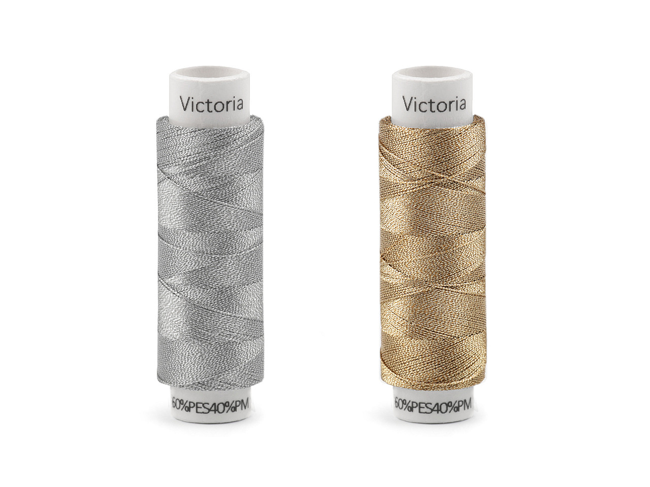Metallische garne victoria; 100 m - Silber (10 Stücke)