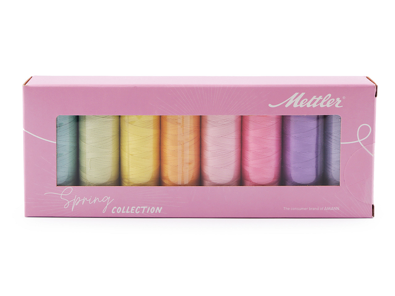 Silk-finish mettler set baumwollgarn 8x150 m - Mix (1 Set)