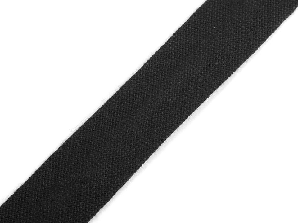 Schrägband baumwolle breite 14 mm gefalzt - Grau (25 Meter)