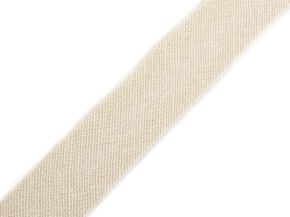 Schrägband baumwolle breite 14 mm gefalzt - Grau (25 Meter)