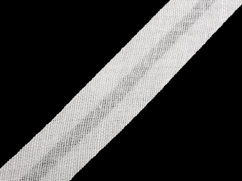 Schrägband baumwolle breite 14 mm gefalzt - Grau (25 Meter)