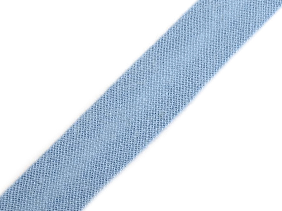 Schrägband baumwolle breite 14 mm gefalzt - Grau (25 Meter)