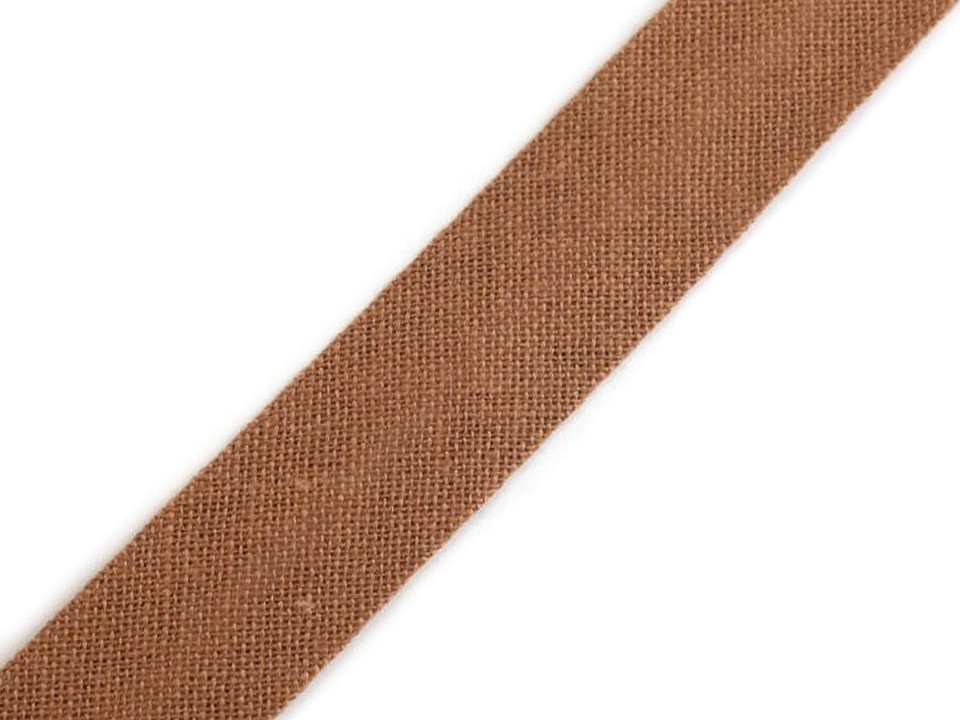 Schrägband baumwolle breite 14 mm gefalzt - Grau (25 Meter)