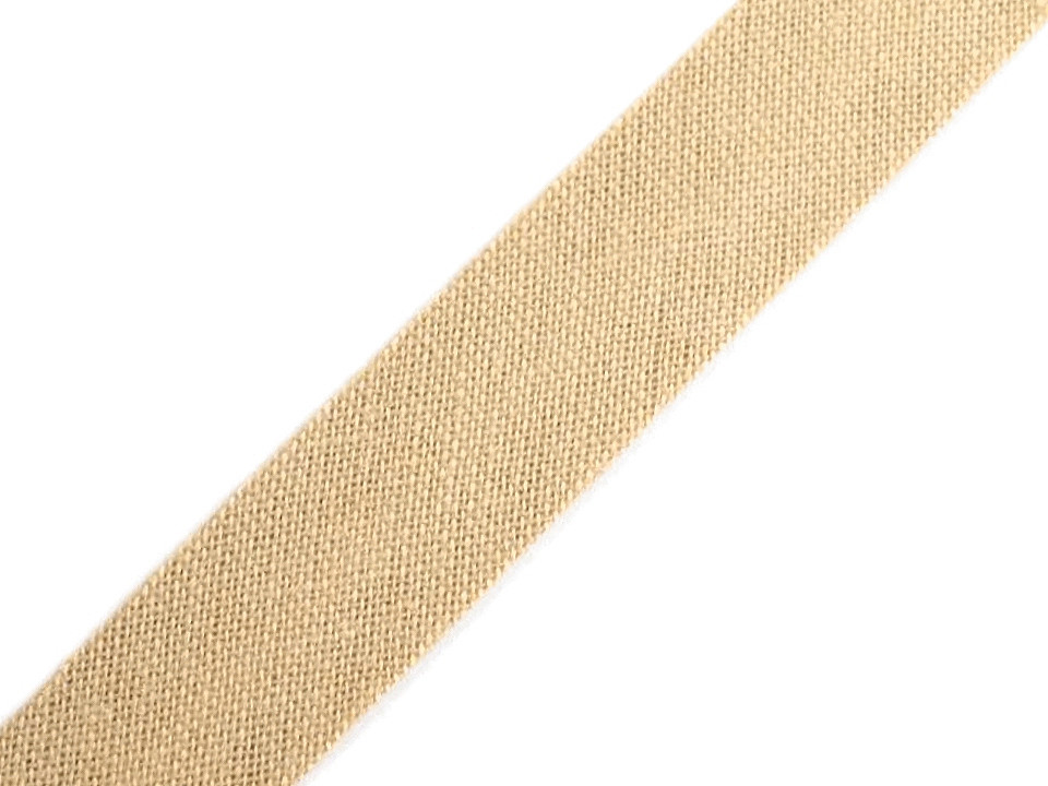 Schrägband baumwolle breite 14 mm gefalzt - Grau (25 Meter)
